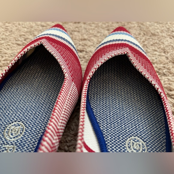 Rare Rothy’s Red Varsity Stripe Point - Picture 7 of 7